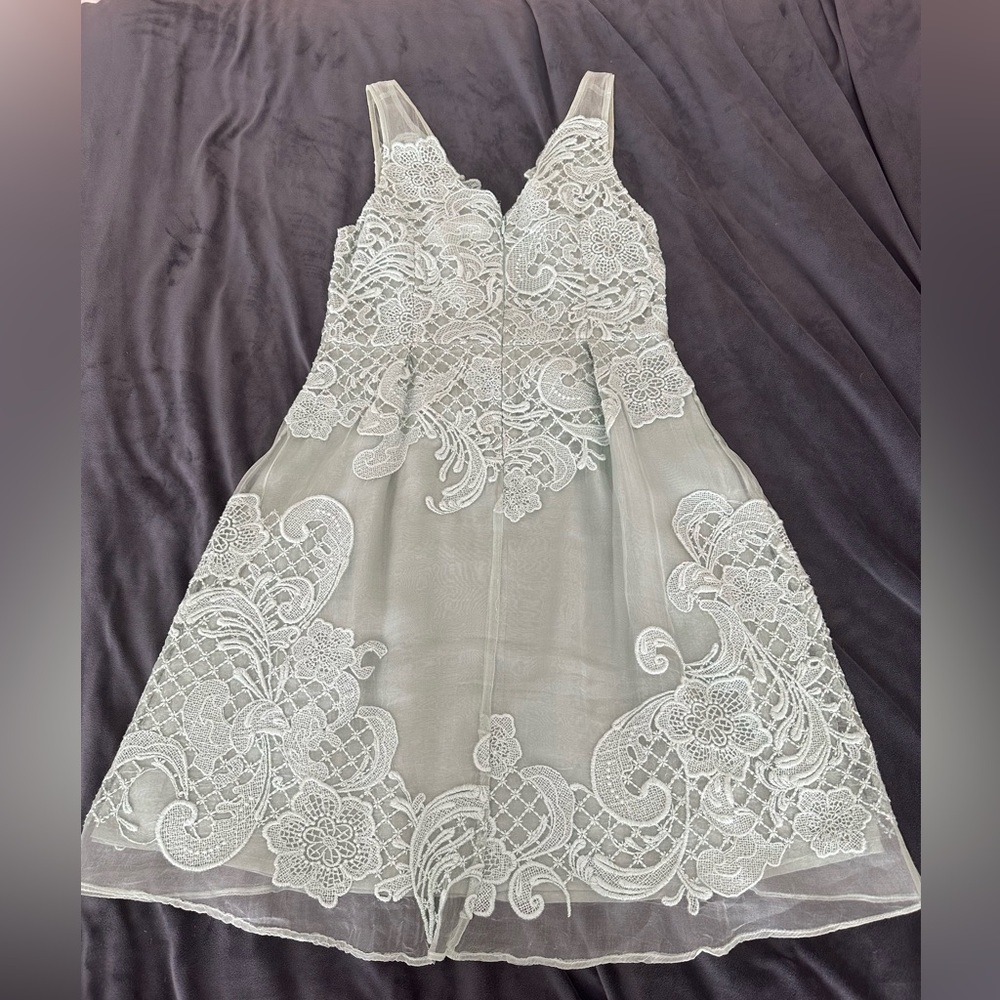 Anthropologie Yoana Baraschi green dress size 4